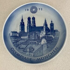 Royal Copenhagen Blue Olympiade München Plate